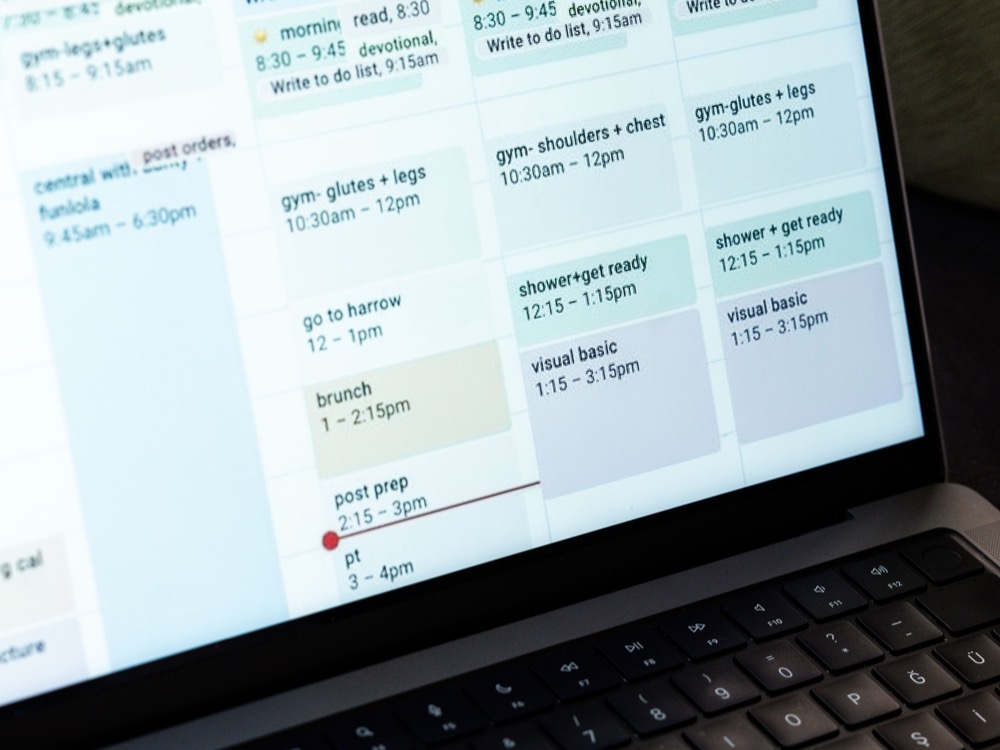 Calendar ready for new bookings